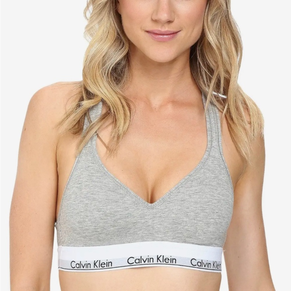 Calvin Klein Modern Cotton Padded Bralette Bra - Size S, XL - Picture 7 of 7